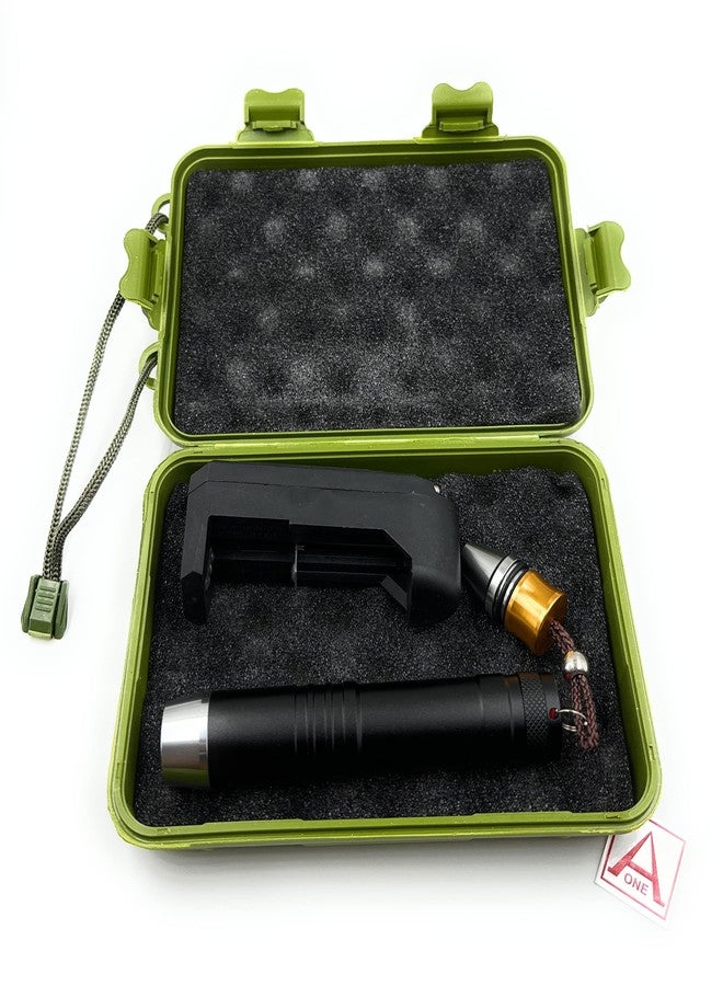 أون مصباح يدوي Aone للأحجار الكريمة 3 في 1، مزود بإضاءة LED بيضاء/صفراء/فوق بنفسجية، عالي الطاقة، مناسب لخبراء الأحجار الكريمة لفرز الأحجار الكريمة والماس والأحجار الكريمة والاستخدامات العامة الأخرى. - Image 4